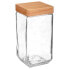 FIVE Glass Square Jar 2L