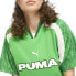 Puma Football Jersey Short Sleeve Dress Shirt Womens Green Casual 63099036