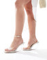 Public Desire Wide Fit Iggy wedge heeled perspex mule in clear