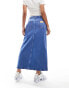 Wrangler denim maxi skirt in light blue