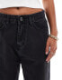 DTT Petite Lou mom jeans in washed black