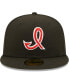 Men's Black Indianapolis Indians Authentic Collection Team Alternate 59FIFTY Fitted Hat