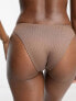 Dorina Kibera high leg bikini bottom in brown