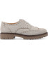 Women's Claudiya Wingtip Oxford Lug Sole Flats