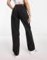 JDY high waisted wide leg jeans in dark grey