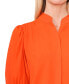 Women's 3/4-Sleeve Collared Button Down Blouse