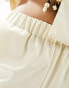 4th & Reckless wide leg trousers co-ord in cream