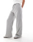 Stradivarius Petite pull on trouser in light grey