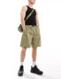 Converse Woodmark utility baggy shorts in khaki