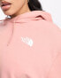 The North Face Trend cropped hoodie in pink