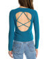 The Sei Textured Knit Top Women's Blue P