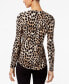 Women's Print Zip-Pocket Top, in Regular & Petite, Created for Macy's