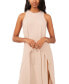 Women's Tie-Front Slit Sleeveless Dress