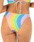 Juniors' Soft Waves Side-Strap Bikini Bottoms