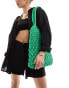 Accessorize knitted tote bag in green