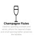 Viola Fluted Champagne Glass 6.5 Oz, Set of 12