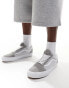 Vans old skool canvas suede mix trainers in grey