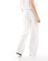 IIsla & Bird narrow waist beach trouser co-ord in white