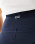 ASOS 4505 CurveIcon running tie waist gym legging with phone pocket in navy