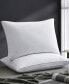 2 Pack 100% Cotton Medium Soft Down and Feather Gusseted Bed Pillow Set, Standard