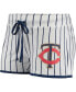 Women's White Minnesota Twins Vigor Pinstripe Sleep Short