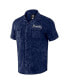 Men's Darius Rucker Collection by Navy Atlanta Braves Denim Team Color Button-Up Shirt