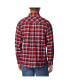 Men's Scarlet Ohio State Buckeyes Flare Gun Flannel Long Sleeve Shirt