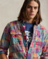 Men's Classic-Fit Patchwork Madras Workshirt