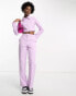 COLLUSION zip through jacket in lilac co-ord