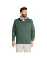 Big & Tall Bedford Rib Quarter Zip Sweater