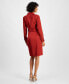 Women's Collared Long-Sleeve Wrap Dress