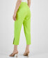 Petite High-Rise Tapered Side-Slit Pants, Created for Macy's