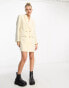 JJXX tailored blazer mini dress in cream