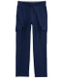 Kid Solid Fleece Pants - Navy 14