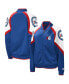 Women's Royal, Red Philadelphia 76Ers Fan Girl Satin Raglan Full-Zip Jacket