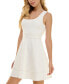 Juniors' Scoop-Neck Sleeveless Skater Dress