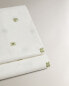 Clover print flat sheet