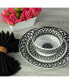 Arabesque 12-Piece Dinnerware Set, Service for 4