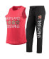 Женская пижама Concepts Sport Womens Black, Red Maryland Terrapins Tank Top and Pants Sleep Set