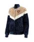 Women's Navy, Cream Chicago Bears Riot Squad Sherpa Full-Snap Jacket