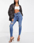 River Island high rise skinny jean in blue