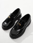 ASOS DESIGN – Schwarze Loafer mit dicker Sohle und Quasten