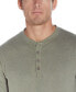 Men's Long Sleeve Brushed Jersey Henley T-shirt