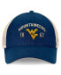 Men's Navy West Virginia Mountaineers Heritage Waylon Trucker Adjustable Hat