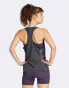 adidas Performance Adizero running tank top in black