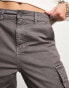 New Look double pocket slim leg cargo in grey