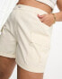 Simply Be cargo short in ecru