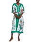 Beulah Caftan Maxi Dress Women's Green Os