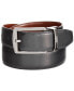 Men's Reversible Feather Stitch-Edge Belt