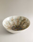 Stoneware salad bowl with pattern